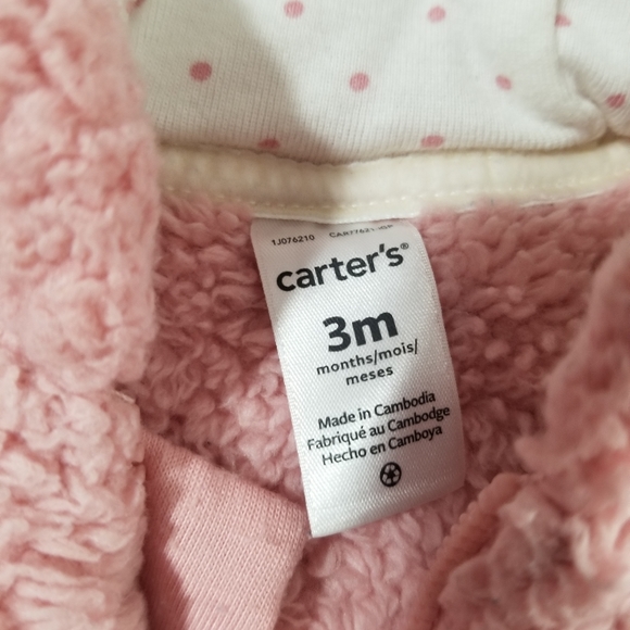 Carter's Baby Hooded Sherpa Pram - Picture 5 of 5